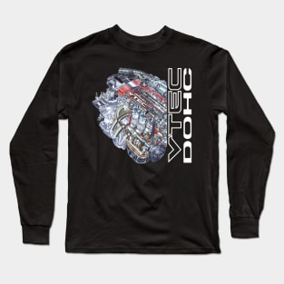 Honda VTEC DOHC Engine Long Sleeve T-Shirt